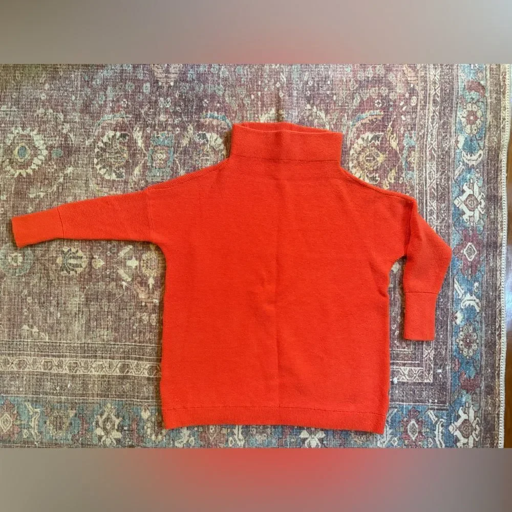 Free People Red Turtleneck Sweater - Picture 1 of 14